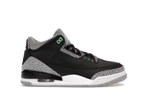 Jordan 3 Retro Green Glow Sz 9 (No Lid)