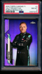 2020 TOPPS CHROME F1 #2 VALTTERI BOTTAS RC PURPLE REFRACTOR