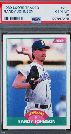1989 SCORE TRADED #77T RANDY JOHNSON RC PSA 10