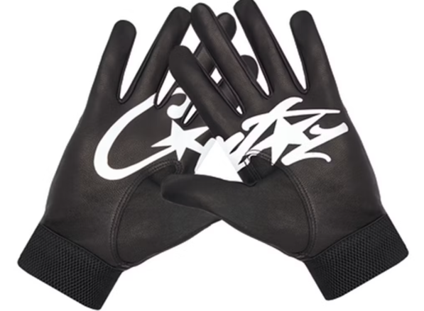 Corteiz Leather Gloves Black Sz S/M