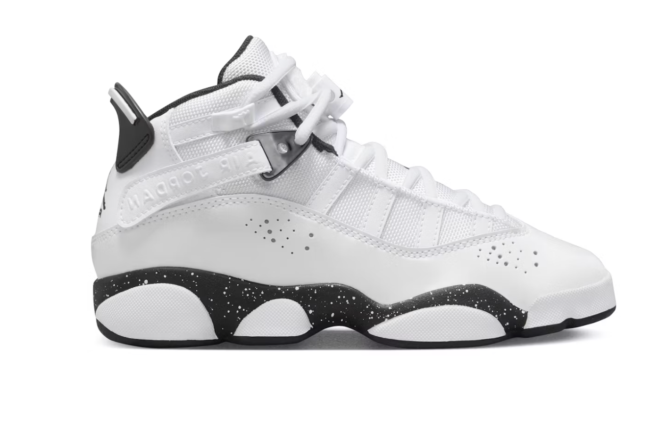 Sz 4.5Y Jordan 6 Rings (GS) 'White Black'