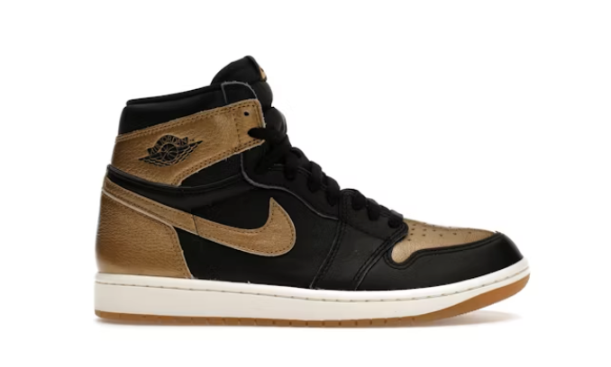 Jordan 1 High Black Metallic Gold SZ 8.5 no box