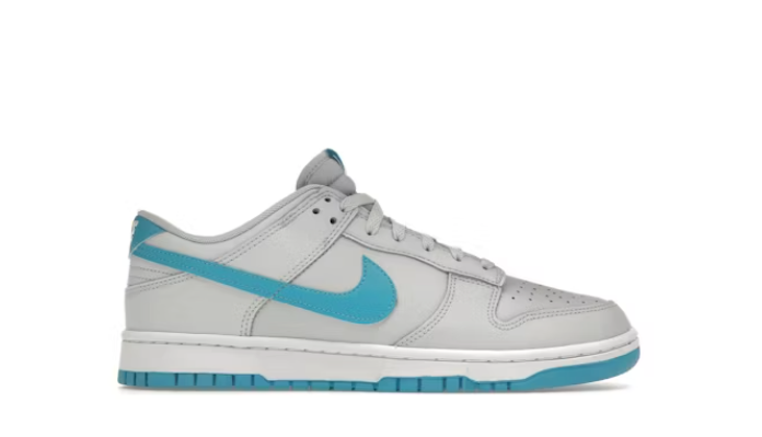 Nike Dunk Low Retro Pure Platinum Blue Lightning Sz 6