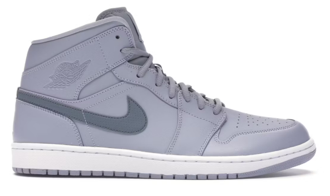 Jordan 1 Retro Mid Wolf Grey Cool Grey SZ 12 USED NO BOX