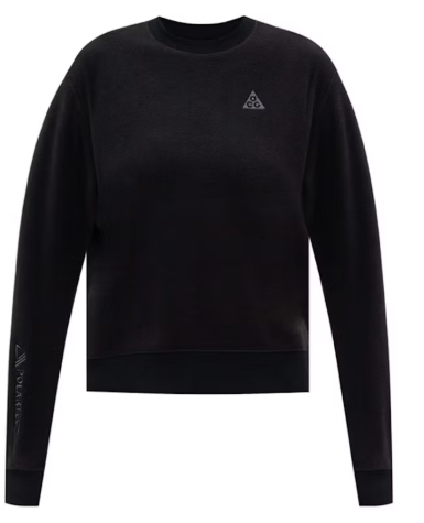 Nike Women's ACG Polar Crewneck Black SZ M