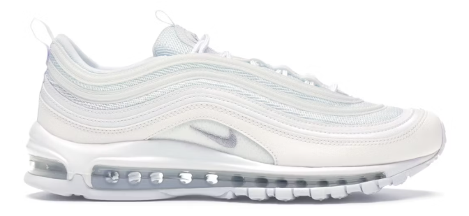 Nike Air Max 97 Triple White Wolf Grey SZ 8