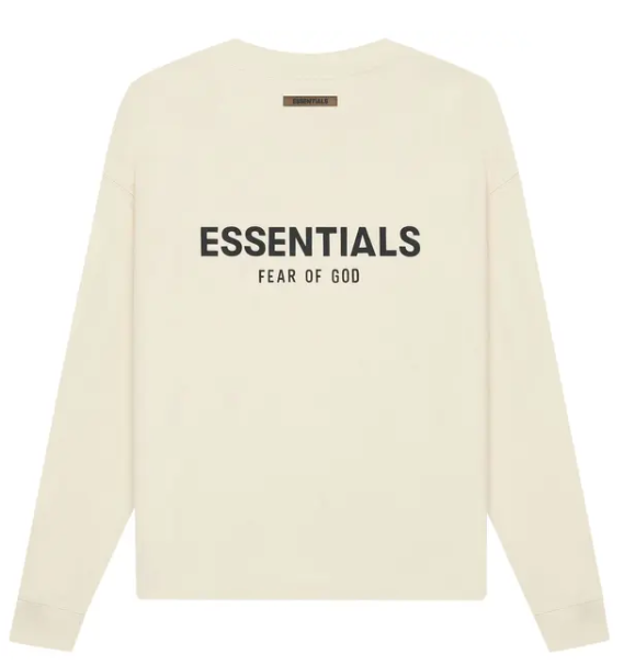 Fear of God Essentials LS Tee Buttercream Sz S
