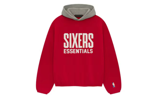 Fear of God Essentials Sixers Hoodie Red