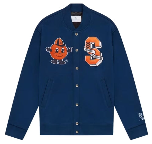 OVO x NCAA Syracuse Oranges Varsity Jacket Navy SZ 2XL