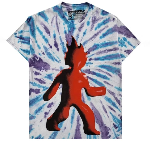 Travis Scott Flame T-shirt Tie Dye SZ LARGE