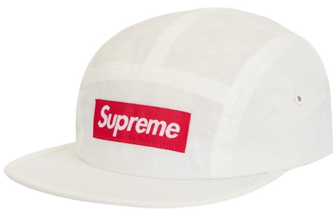 Supreme Waxed Ripstop Camp Cap White