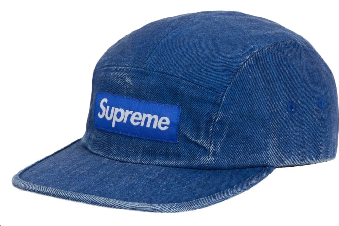 Supreme Coated Denim Camp Cap Royal