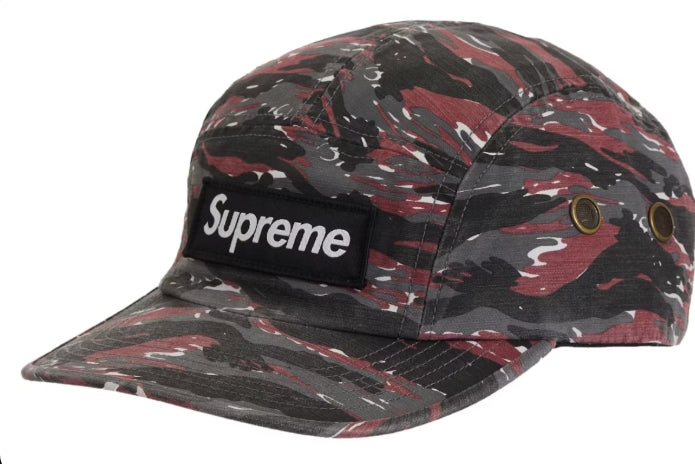 Supreme Military Camp Cap (SS24) Red Tiger Camo