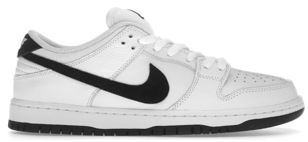 Nike SB Dunk Low White Black SZ 8 MISSING LID
