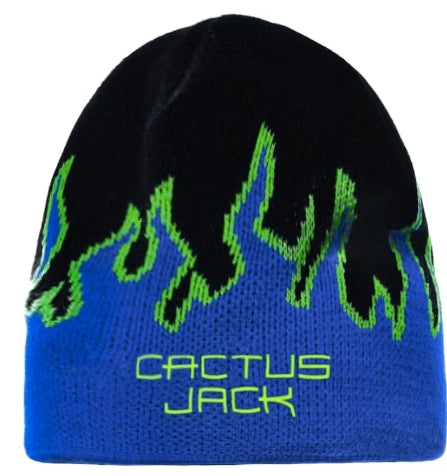 Travis Scott CJ Digital Logo Beanie Black/Blue