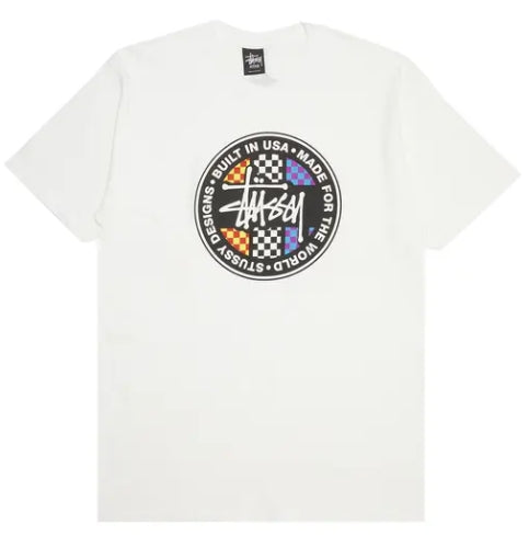 Stussy Built In Usa Dot Tee 'White' SZ S