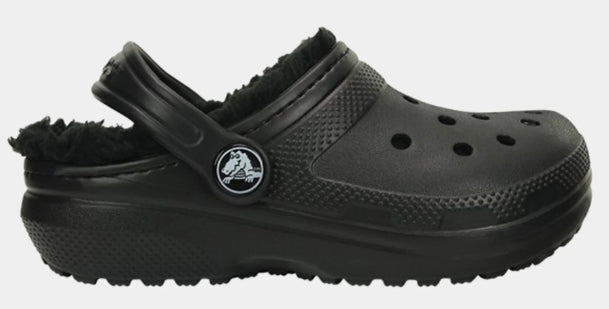 Crocs Classic Sherpa Lined Croc Black SZ 1