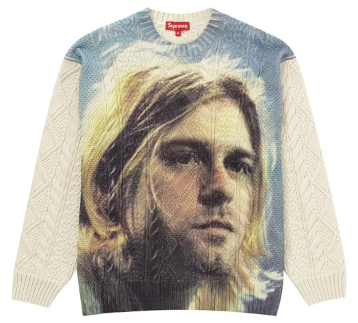 Supreme Kurt Cobain Sweater White SZ MEDIUM