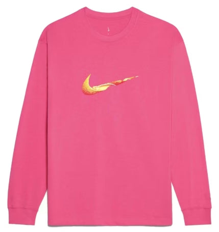 Jacquemus x Nike Le T-Shirt Manches Longues Orange Dark Pink SZ SMALL STAIN