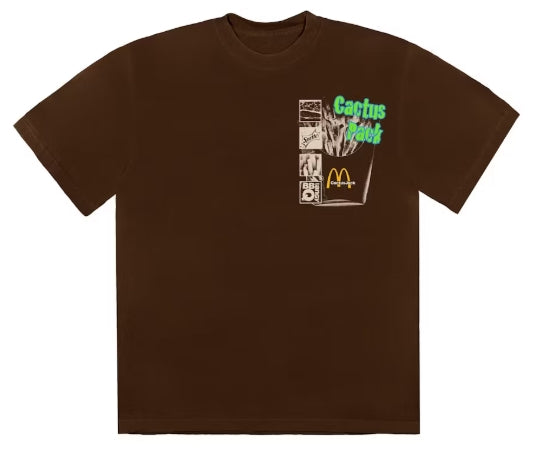 Travis Scott x McDonald's Cactus Pack Vintage Promo T-shirt Brown SZ MEDIUM