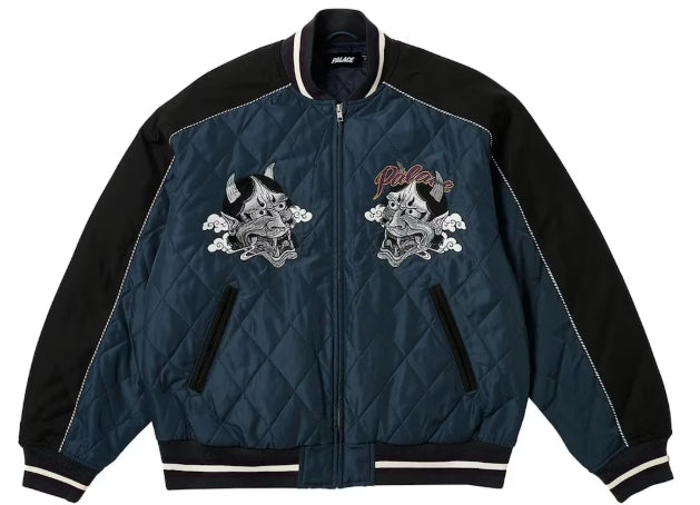 Palace Festival Bomber Jacket Black SZ XL