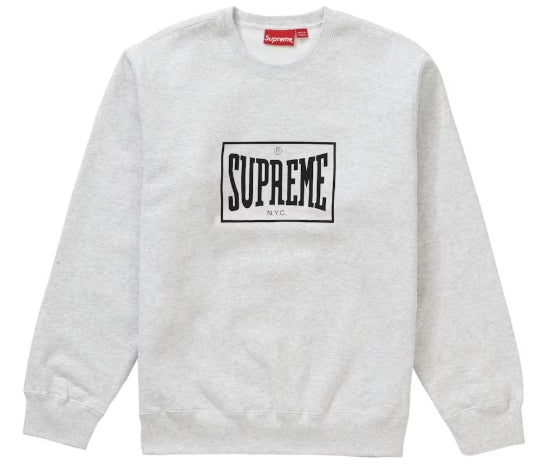 Supreme Warm Up Crewneck Ash Grey SZ XL