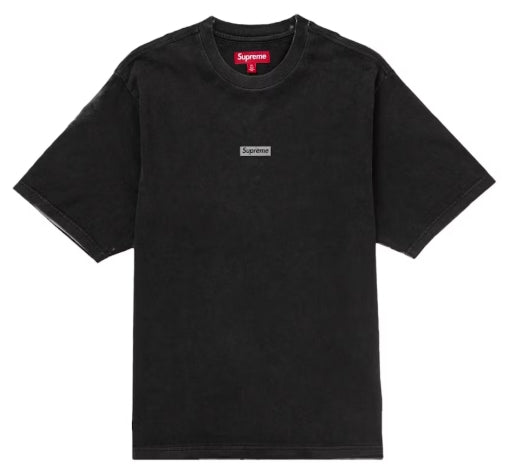 Supreme Overprint Small Box S/S Top Black SZ LARGE