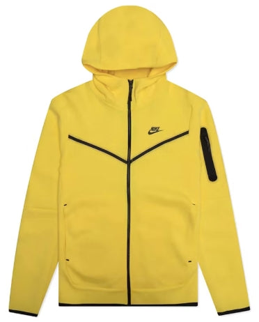 Nike Sportswear Tech Fleece Full-Zip Hoodie Yellow Strike/Black SZ MEDIUM