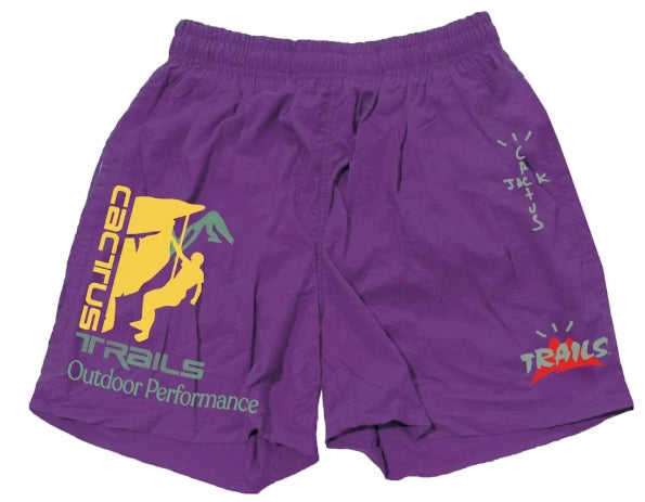 Travis Scott Climb Shorts Purple SZ SMALL