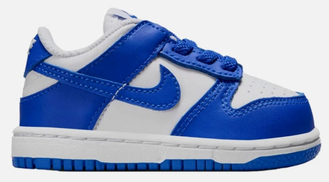 Nike Dunk Low White Hyper Royal TDE SZ 6C MISSING LID