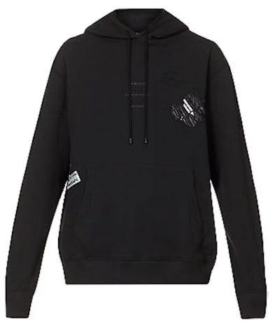 Stampd x Daniel Arsham AHS Eroded Hoodie Black SZ LARGE