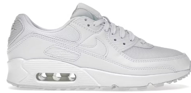 Nike Air Max 90 Triple White (2022) (Women's) SZ 9/7.5M YELLOWING