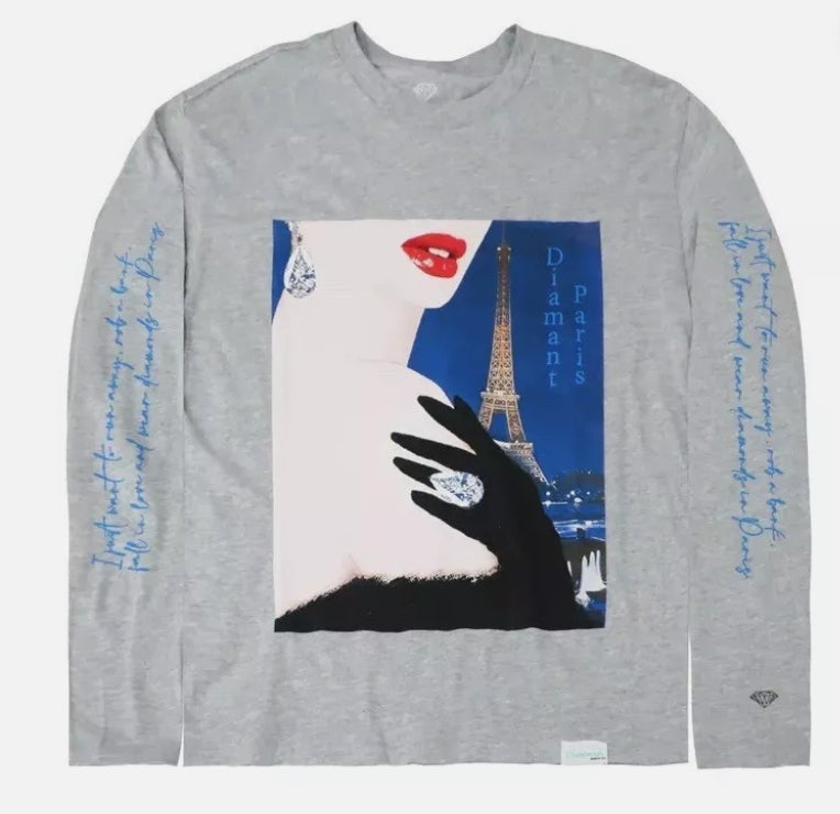 Diamond Supply Co. Men's Diamant Paris Long Sleeve SZ SM