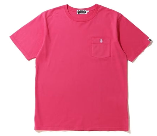 BAPE One Point Pocket Overdye Tee Pink SZ 2XL