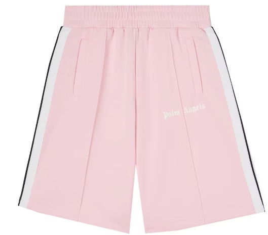 Palm Angels Track Shorts Almond Blossom/White SZ XL
