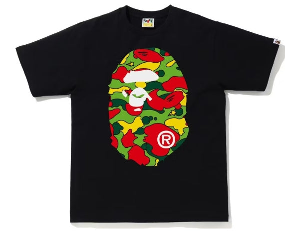 BAPE Sta Camo Big Ape Head Tee Black/Multi SZ XL