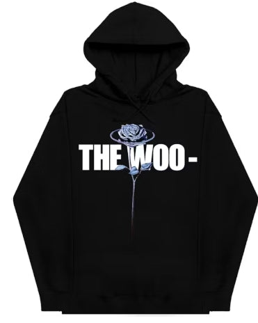 Pop Smoke x Vlone The Woo Hoodie Black SZ SMALL DEFECT