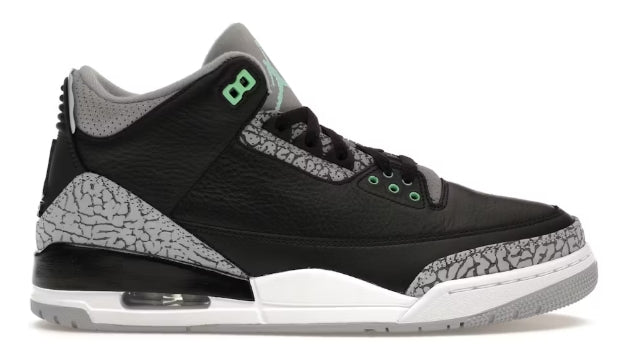 Jordan 3 Retro Green Glow SZ 8 MISSING LID