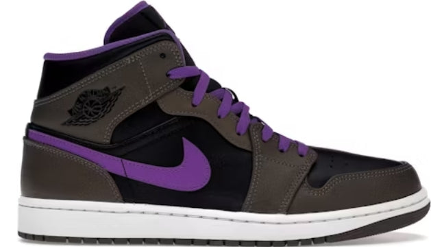 Jordan 1 Mid Purple Mocha SZ 11 USED REP BOX