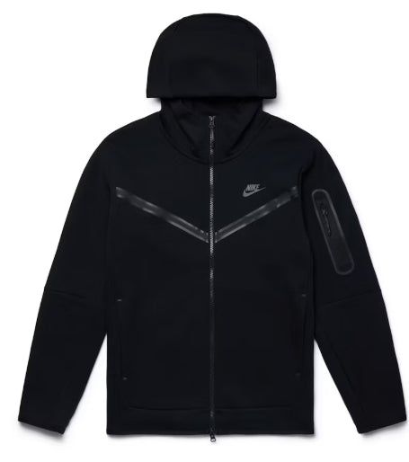 Nike Sportswear Tech Fleece Full-Zip Hoodie Black SZ MEDIUM DEFECT