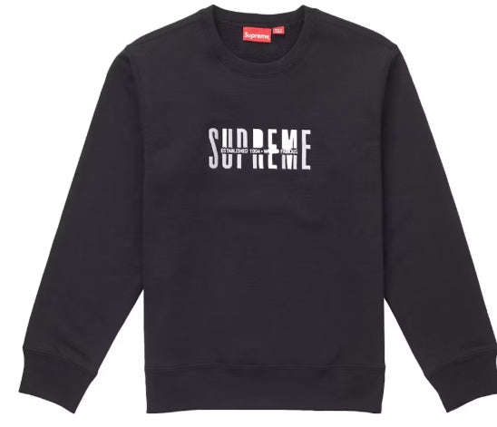 Supreme World Famous Crewneck Black SZ MEDIUM