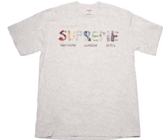 Supreme Rocks Tee Ash Grey SZ LARGE