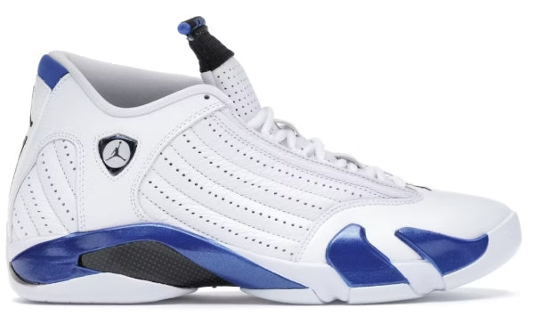 Jordan 14 Retro White Hyper Royal SZ 9.5 USED