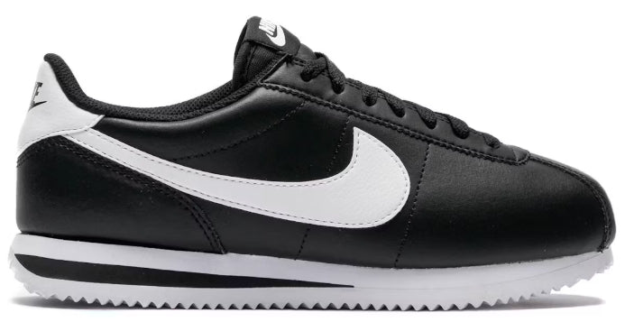 Nike Cortez Leather Black White (Women's) SZ 9.5/8M MISSING LID