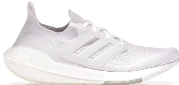 adidas Ultra Boost 21 Triple White SZ 8 NO BOX