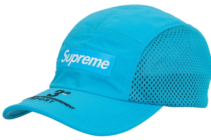 Supreme Mesh Side Panel Camp Cap (SS24) Cyan