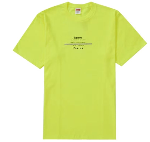 Supreme Standard Tee Fluorescent Yellow (SZ L)