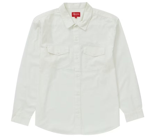 Supreme Raymond Pettibon Work Shirt White (SZ L)