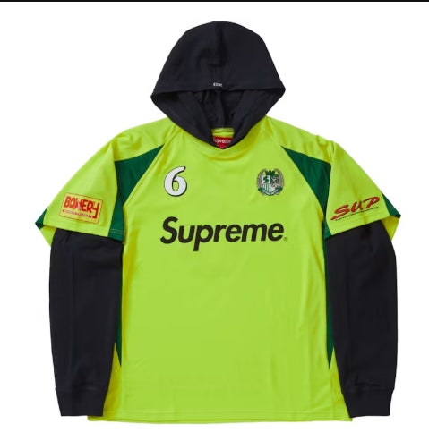 Supreme Hooded Soccer Jersey Bright Yellow (SZ L)