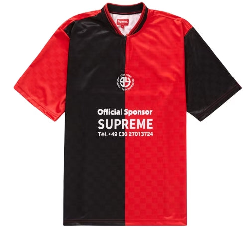 Supreme Split Soccer Jersey Black (SZ L)